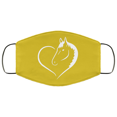 Heart & Horse Face Mask