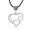 All four together horse necklace