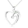 Classic Heart & Horse Necklace