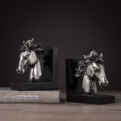 Vintage Horse Bookends Ornament