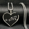 2020 Black Horse & Heart Stainless Steel necklace for Men