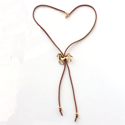 Unique Horse Leather Necklace