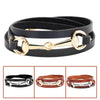 Snaffle Leather Multi-layer Bracelet